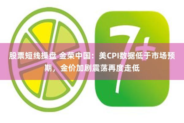 股票短线操盘 金荣中国：美CPI数据低于市场预期，金价加剧震荡再度走低