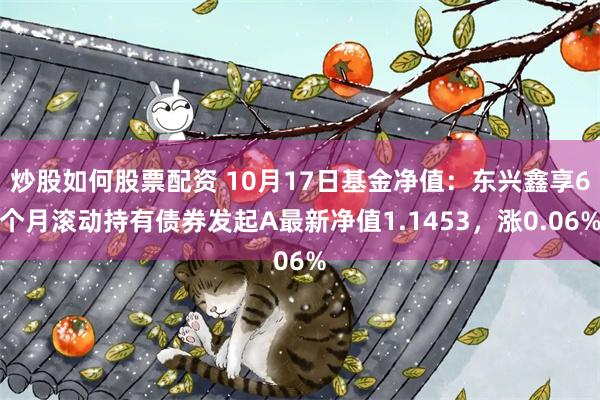 炒股如何股票配资 10月17日基金净值：东兴鑫享6个月滚动持有债券发起A最新净值1.1453，涨0.06%