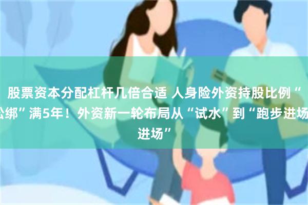 股票资本分配杠杆几倍合适 人身险外资持股比例“松绑”满5年！外资新一轮布局从“试水”到“跑步进场”