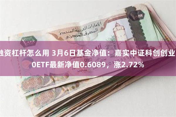 融资杠杆怎么用 3月6日基金净值：嘉实中证科创创业50ETF最新净值0.6089，涨2.72%